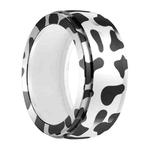 For Samsung Galaxy Ring / Oura Ring Silicone Elastic Printing Cover Scratch Resistant Case, Size: M(Milk Print)