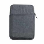 For iPad Splash-proof Pouch Sleeve Tablet Bag, Size: 8 inch(Dark Gray)