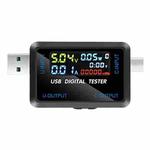 6527-Q Multifunctional Digital Voltage And Current Meter Portable Capacity Tester(USB+Type-C Port)