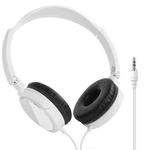 JTY-071 3.5mm Wired Headphones Foldable Music Piano Headsets Without Mic White