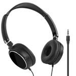 JTY-071 3.5mm Wired Headphones Foldable Music Piano Headsets With Mic Black