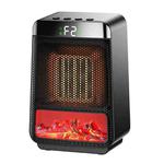 E03 Desktop PTC Heater Dynamic Flame Light Warmer UK Plug