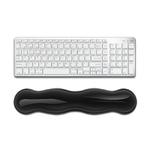 Cool Silicone Keyboard Wrist Rest Mouse Pad Relieve Wrist Fatigue, Spec: Large Transparent Gray