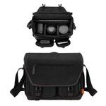 Cwatcun D142 Vintage Camera Bag Shoulder Messenger Bag Camera Digital Storage Bag, Color: Medium Black