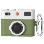 For AirOods 3 Earphone Silicone Retro Camera Design Cover Protective Case(Green)