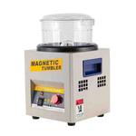 KT-185 Magnetic Polishing Tumbler Stainless Steel Deburring And Polishing Machine, EU Plug(Red)
