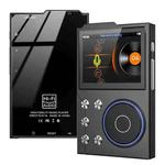 2.4 Inch HIFI Bluetooth Music Player DSD256 Mastering Sound Quality Walkman, Memory: 16GB+8GB(Black)