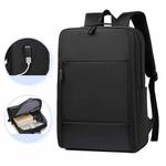 Large-capacity Travel Business Waterproof Laptop Backpack(Black)