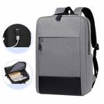 Large-capacity Travel Business Waterproof Laptop Backpack(Gray)