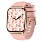 Blood Oxygen / Sleep / Heart Rate Health Monitoring Smart Watch Square Sports Watch(Pink)