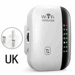 300Mbps Wireless WIFI Repeater 2.4G Route Signal Amplifier 7 Lights Version, Spec: UK Plug