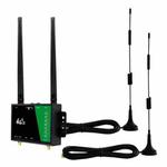 4G Wireless Plug-in Router Detachable Extension Antenna LTE Monitoring Network WiFi Hotspot, EU Plug(Black)