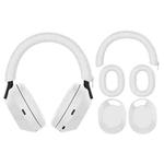 For Sony WH-1000XM5 Bluetooth Headset + Headband + Earmuff Protective Cover(3-in-1 White)