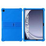 For Samsung Galaxy Tab A9+ Shockproof Silicone Tablet Protective Case With Holder(Blue)