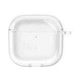 For AirPods4 Earphone Soft Protective Case, Size: Without Keychain(Transparent)