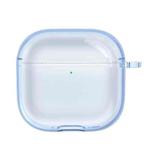 For AirPods4 Earphone Soft Protective Case, Size: Without Keychain(Transparent Blue)