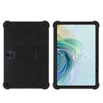 For TCL TAB 11 Gen 2 Shockproof Silicone Tablet Protective Case With Holder(Black)