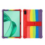 For Honor Pad X9 Shockproof Silicone Tablet Protective Case With Holder(Rainbow Color)