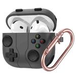 For AirPods 4 Gaming Console Styling Silicone Earphone Protective Case(Dark Gray)