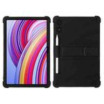 For Xiaomi POCO Pad 5G Shockproof Silicone Tablet Protective Case With Holder(Black)