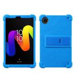 For TCL Tab 8 Gen 2 Shockproof Silicone Tablet Protective Case With Holder(Blue)