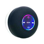 Bathroom Suction Cup Waterproof Bluetooth Stereo Portable Home Outdoor Dazzling Colorful Speaker(Black)