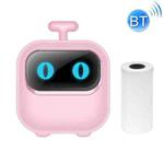 Portable Mini Thermal HD Printer Bluetooth Student Error Title Note Photo Printing Label Maker Camera(Pink)