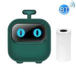 Portable Mini Thermal HD Printer Bluetooth Student Error Title Note Photo Printing Label Maker Camera(Green)