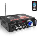 AV-298BT 300W+300W Hi-Fi Stereo Amplifier Bluetooth Home Audio Karaoke Digital Amplifier EU Plug