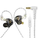 QKZ HBB With Microphone 3.5mm Mobile Phone Earphones Sports In-Ear Pluggable Stage Earphone