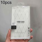 10pcs /Pack 170 X 90mm Mobile Phone Case Packaging Transparent Plastic Box(Thumbs-up + Black)