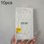 10pcs /Pack 170 X 90mm Mobile Phone Case Packaging Transparent Plastic Box(Thumbs-up + Yellow)