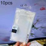 10pcs /Pack 170 X 90mm Mobile Phone Case Packaging Transparent Plastic Box(White Card + Black)