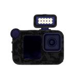 For GOPro HERO13 Black Camera Stickers Body Protective Film, Style: 13 Snake Scale Black