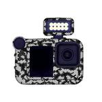 For GOPro HERO13 Black Camera Stickers Body Protective Film, Style: 14 Snake Scale White