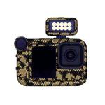 For GOPro HERO13 Black Camera Stickers Body Protective Film, Style: 15 Snake Scale Gold