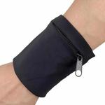 Outdoor Fitness Elastic Band Mobile Phone Arm Bag(Black)