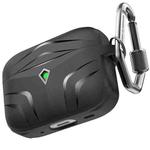 For Airpods Pro 2 AhaStyle PT140 Diamond Edge TPU Split Drop Protection Case, Color: Black