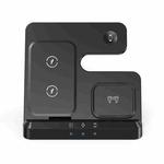 S80-A 3-in-1 Portable Magnetic Foldable Wireless Charger Phone Watch Earphone Charger(Black)