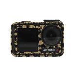 For DJI Action 4 Motion Camera Stickers All Inclusive Photo Frame Color Changing Stickers Accessories, Style: AC4-15 Snake Scale Gold