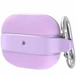 For AirPods 3 AhaStyle PT179 TPU+Silicone Split Protective Case(Purple)