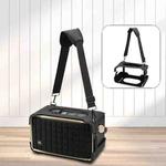 For JBL Authentics 300 Speaker EVA Protective Cover Portable Case With Shoulder Strap(Black)