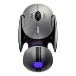 Inphic X2 Bluetooth Wireless Mouse Tri-Mode Silent Rechargeable Office Gaming Laptop Mouse(Liquid Metal Gray)