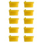 USB 2.0 Female Port Dust Plug Charging Port Silicone Cover, Color: Yellow 10pcs