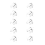 RJ45 Network Port Dust Plug Router Network Cable Protection Cover(White 10pcs)