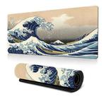 300x600x2mm Big Wave Gaming Mouse Pad Non-Slip Rubber Desk Mat(No.25)