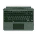 For Microsoft Surface Pro 8 / 9 / X Bluetooth Keyboard Magnetic Tablet Wireless Touch Backlit Keyboard With Pen Slot(Green)