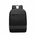 SKV B22016 Men Business Casual Double Shoulder Bag Outdoor Travel Laptop Backpack(Black)