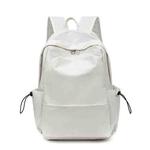 SKV B1530 Large Capacity Student School Bag Casual Double Shoulder Laptop Backpack(White)