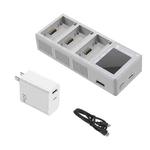 For DJI Mini 4 Pro / Mini 3 Pro / Mini 3 YX Color Screen 3-Way Charger Battery Manager With 65W US Plug